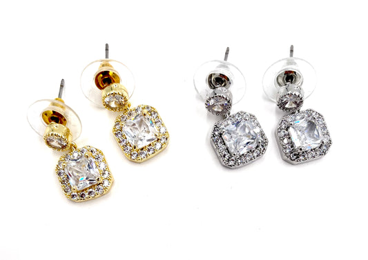 WP - Crystal Drop Earrings - 2 Colors