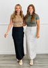 Zip Away Maxi Skirt (Reg.)-2 Colors