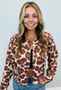 Rustic Leopard Print Button Up Cardigan (Reg.)
