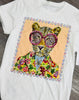 Leopard Frame Bling Tee (Reg. and Plus)