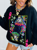 Queen Of Sparkles Black Rainbow Crown Sweatshirt (Reg. and Plus)