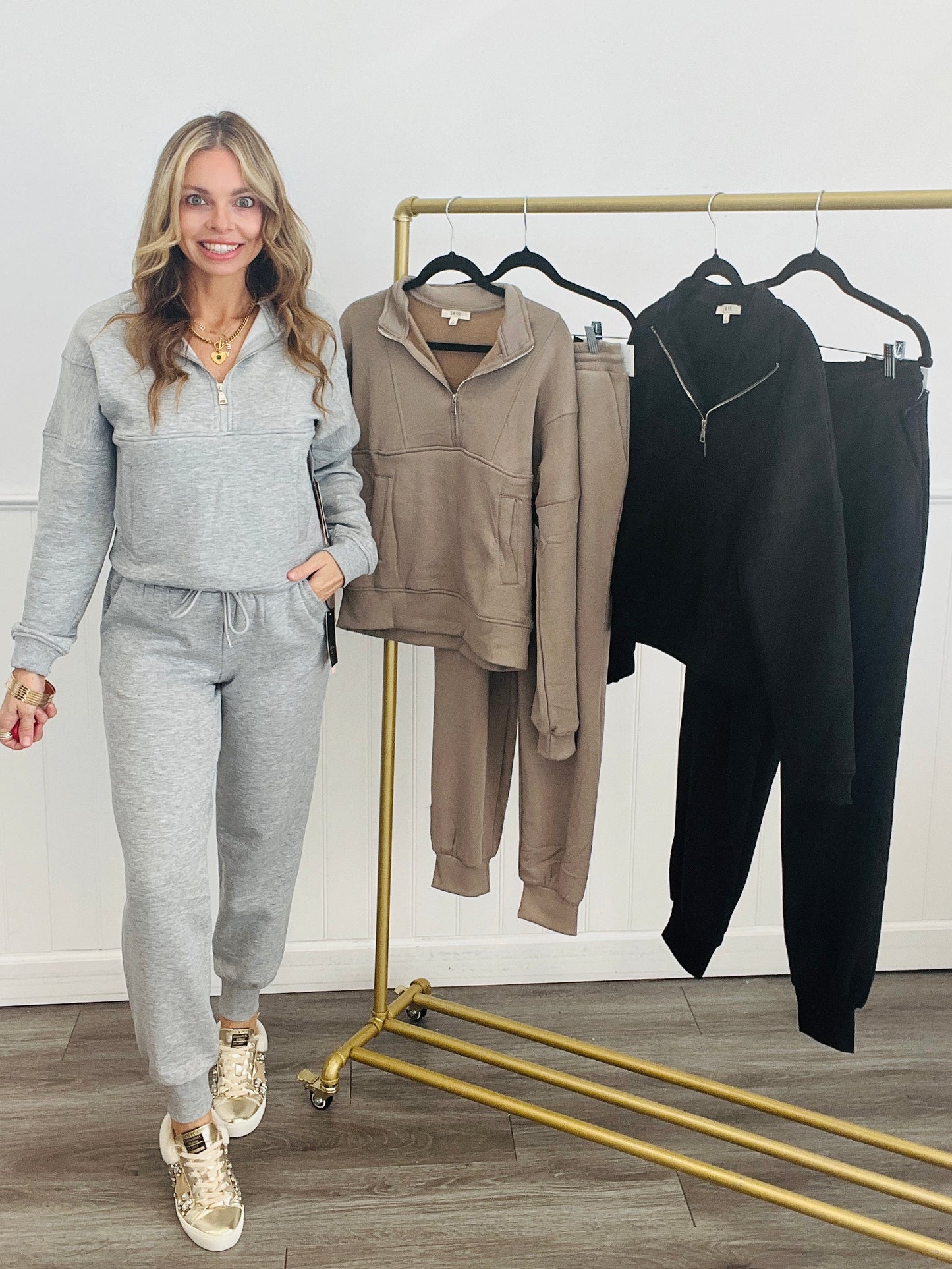 Elastic Waist Jogger Sweat Pants (Reg.)-3 Colors