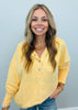 Apricot Acid Washed Button-front Hoodie (Reg & Plus)