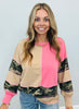 Candy Pink & Camo Color Block Top (Reg.)
