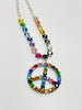 Multicolor Peace Crystal Necklace - 2 colors!