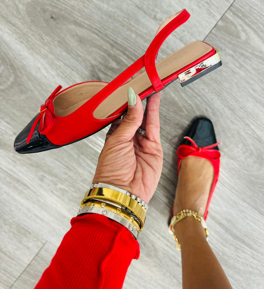 Cherry-Ish You Slingback Flats