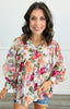 Vintage Rose Floral Fantasy Blouse (Reg)