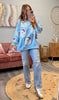 Lt Blue Sequin Santa Pullover Sweatshirt (Reg.)