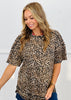 Mocha Leopard Short Sleeve Top (Reg.)