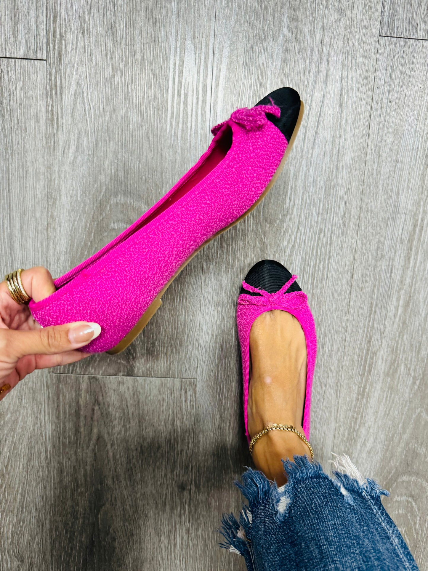 Pink All Business Ballet Flats