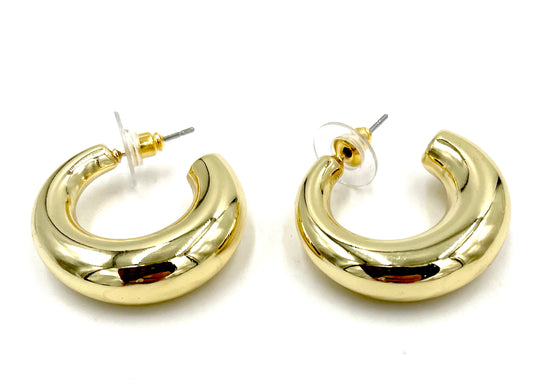 Gold Dipped Hoop Earrings