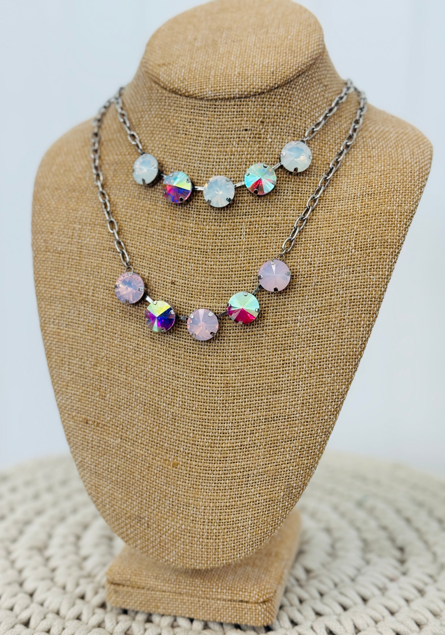 Opal Mix Jewel Necklace (2 colors)