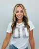 White Camo 00 Boxy Ribbed Tee (Reg. and Plus)