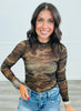 Brown Camo Mesh Bodysuit (Reg.)
