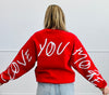 Red Love You Mean It Sweatshirt (Reg. and Plus)