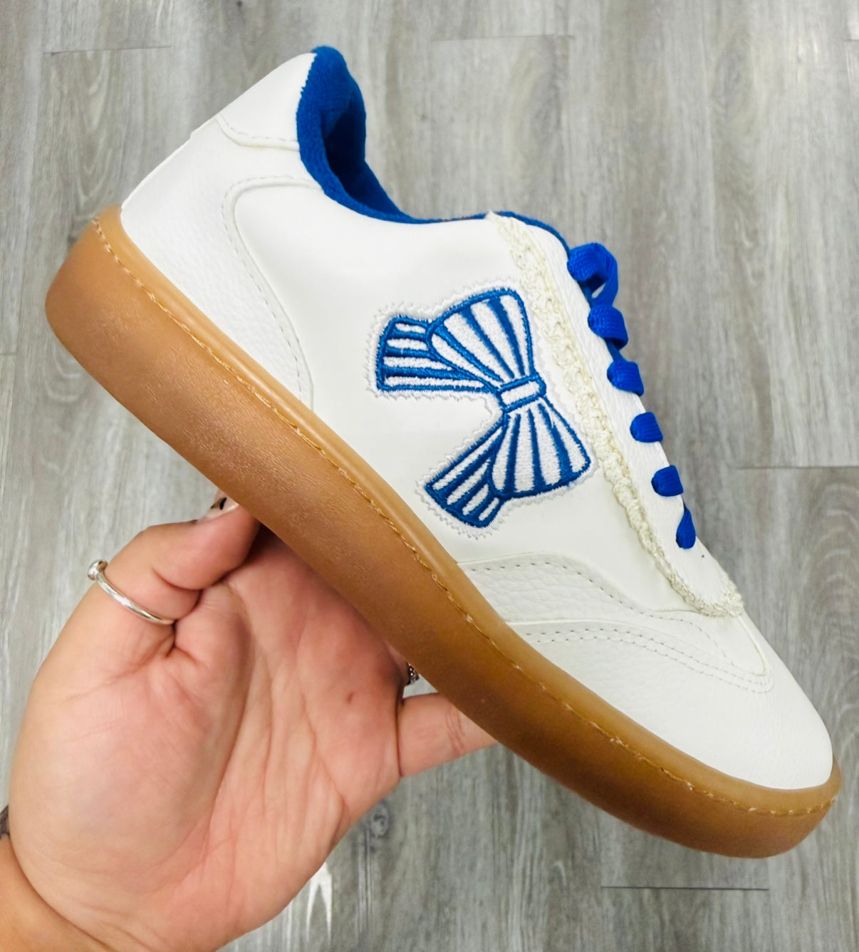 Blue Tied Together Sneakers