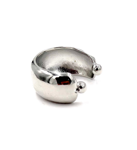The Callie Earring Cuff - Silver