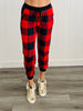Red Plaid Joggers (Reg.)