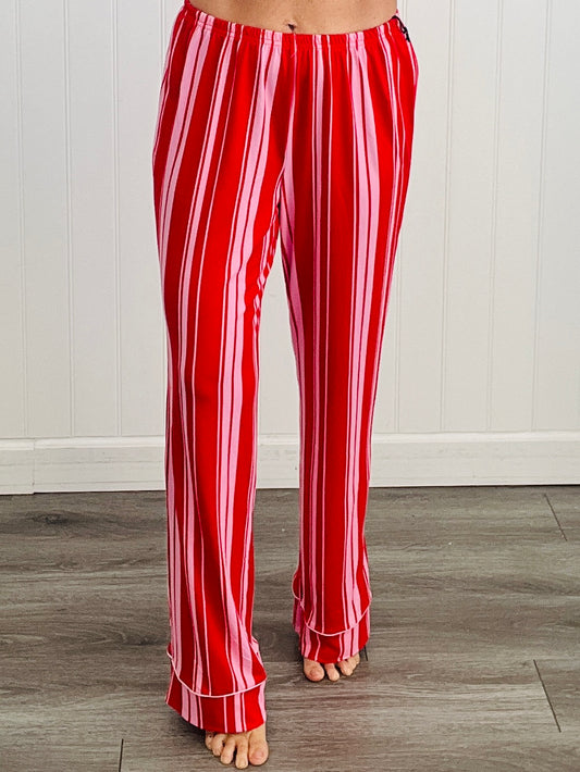 Red/Pink Striped Pajama Pants (Reg.)