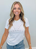 White Studded Tee Top (Reg.)