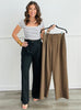 Wide Leg Perfectly Pleated Pants (Reg)-2 Colors