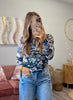 Floral Mesh Long Sleeve Top (Reg.) - 2 Colors