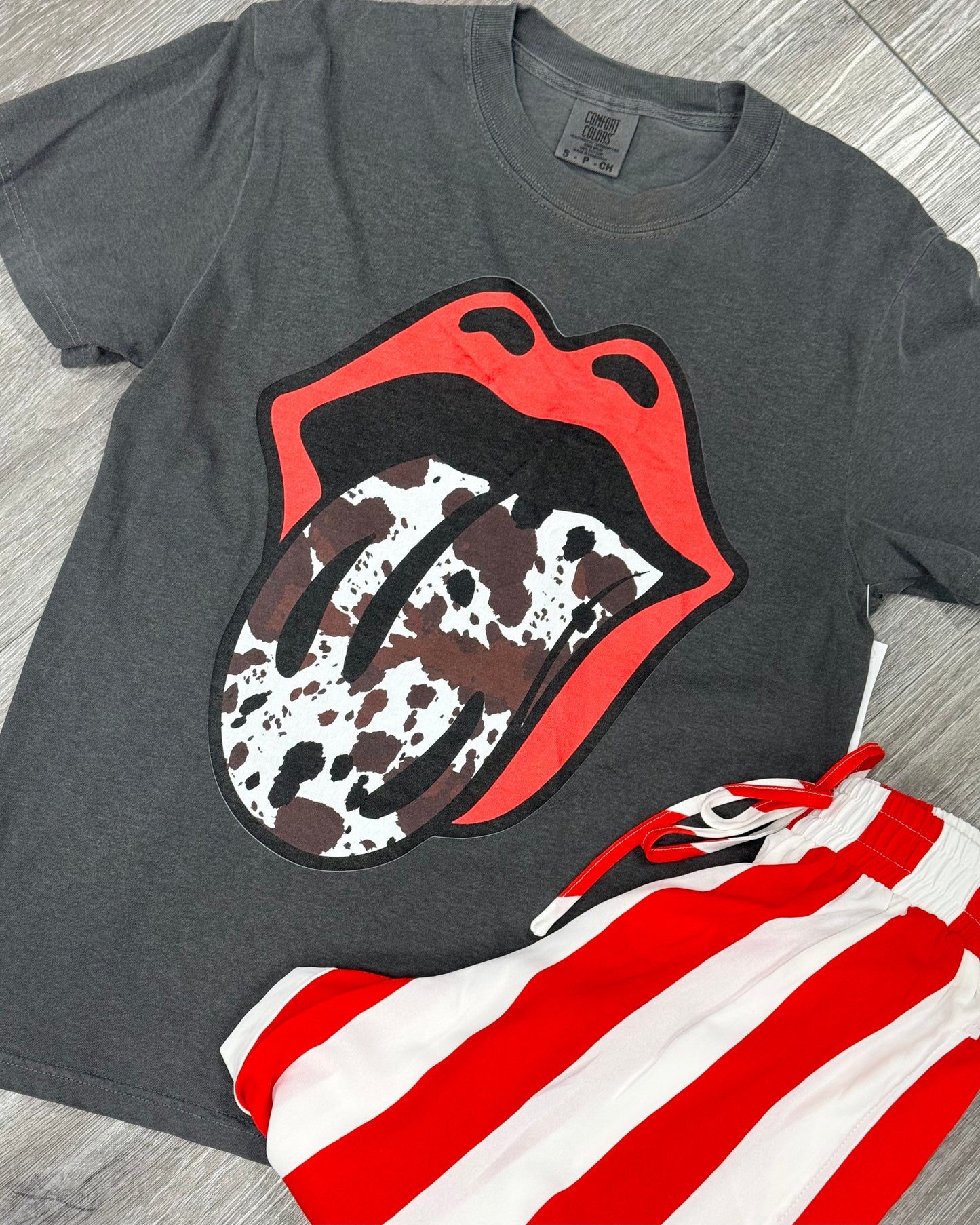 Cow Print Speak Your Style Tee (Reg. and Plus)