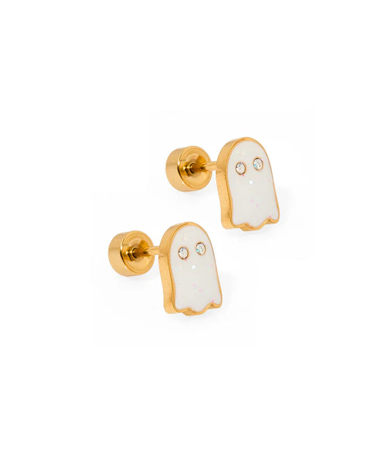 Ghost Screwback Stud Earrings