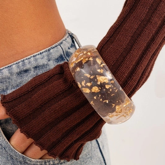 Chunky Gold Foil Bangle