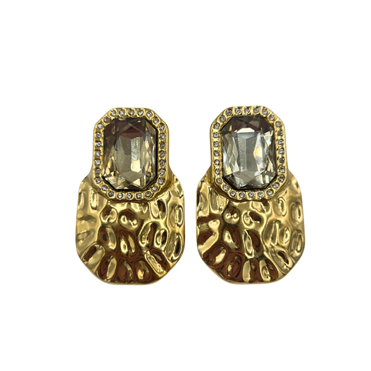 Lauren Kenzie - Gold Hammered Large Studs