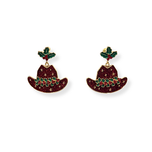 Howdy Christmas Earrings