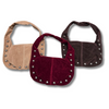 Faux Suede Silver Stud Handbag (3 colors)