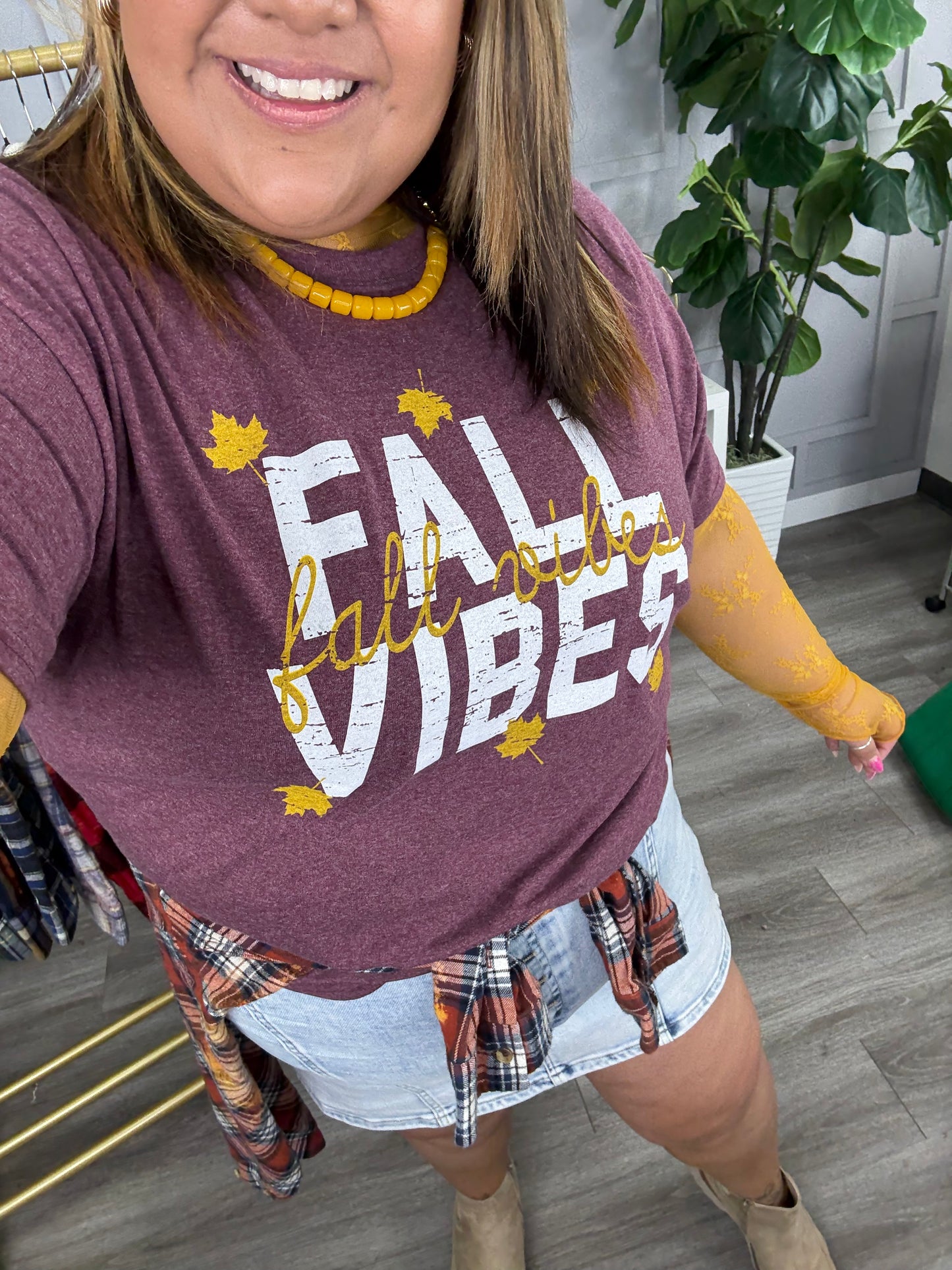 Fall Vibes Graphic Tee (Reg. and Plus)