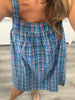 Plaid Pocket Sleeveless Mini Dress (Reg.)