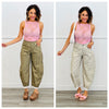 Over The Barrel Print Pants (Reg & Plus)-2 Colors