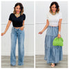 Floral Lace Trim Short Sleeve Top (Reg.) - 2 Colors