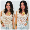 POL Delicate Open Lace Tank Top (One Size)-2 Colors