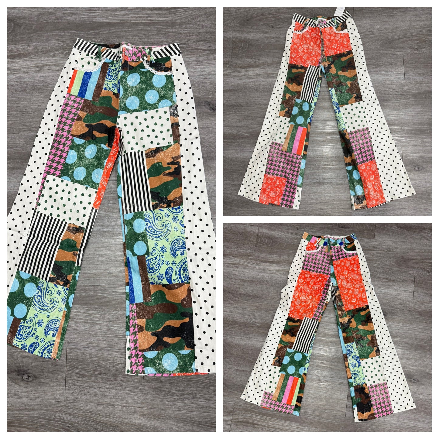 Camo Patchwork Denim Pants (Reg.)