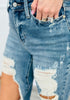 Judy Blue The Bees Knees Distressed Straight Jeans (Reg. and Plus)