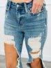 Judy Blue The Bees Knees Distressed Straight Jeans (Reg. and Plus)