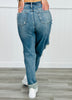 Judy Blue The Bees Knees Distressed Straight Jeans (Reg. and Plus)