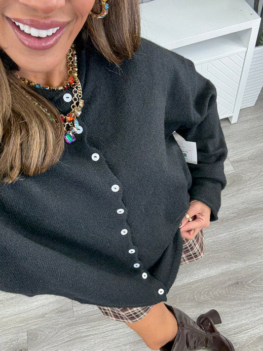 Black Gigi Cardigan (Reg.)
