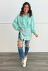 Cozy Half Hoodie Top (Reg. & Plus)- 2 Colors