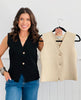 Sleeveless Knit Sweater Vest (Reg.)- 2 Colors