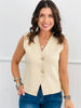 Sleeveless Knit Sweater Vest (Reg.)- 2 Colors