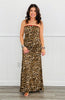 Strapless Leopard Tube Maxi Dress (Reg)