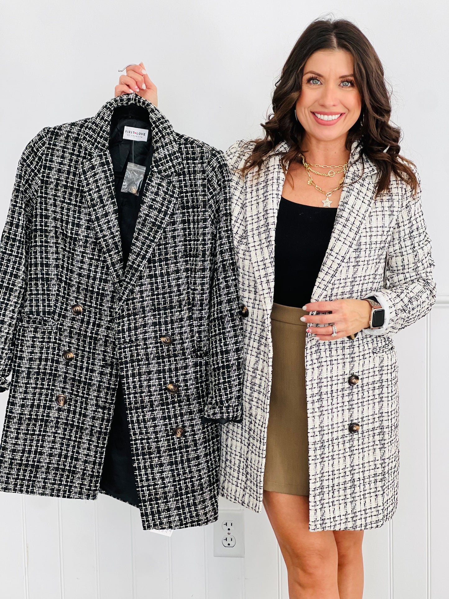 Tweed Blazer Dress (Reg & Plus)