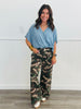 Army Green Camo Print Pants (Reg.)