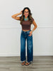 Risen Not Your Average Wide Leg Cuffed Jeans (Reg & Plus)