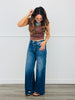 Risen Not Your Average Wide Leg Cuffed Jeans (Reg & Plus)